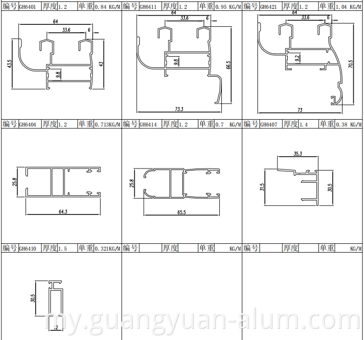 Aluminum Profile Door
